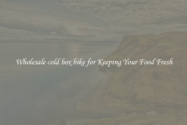 Wholesale cold box bike for Keeping Your Food Fresh