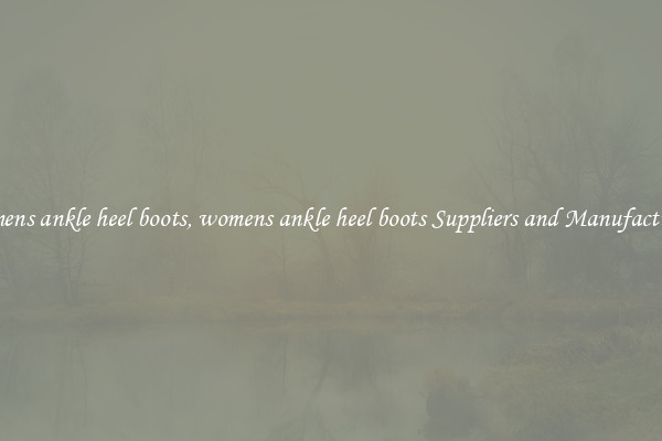 womens ankle heel boots, womens ankle heel boots Suppliers and Manufacturers