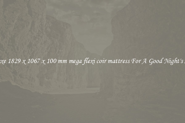 Deluxe 1829 x 1067 x 100 mm mega flexi coir mattress For A Good Night's Sleep