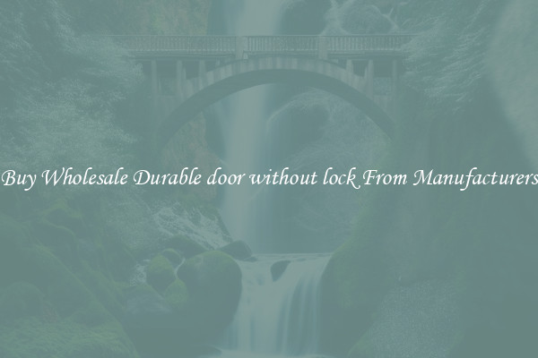 Buy Wholesale Durable door without lock From Manufacturers