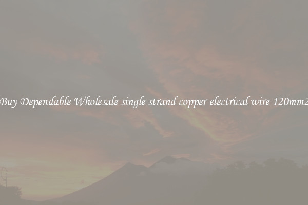 Buy Dependable Wholesale single strand copper electrical wire 120mm2