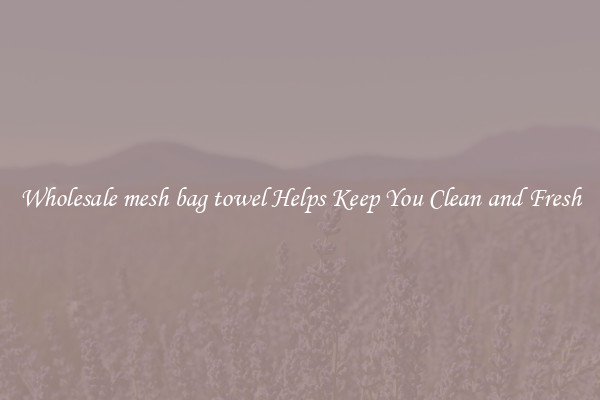 Wholesale mesh bag towel Helps Keep You Clean and Fresh