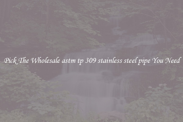 Pick The Wholesale astm tp 309 stainless steel pipe You Need