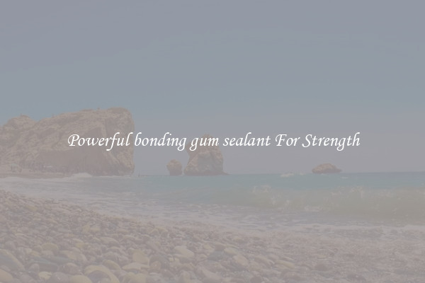 Powerful bonding gum sealant For Strength