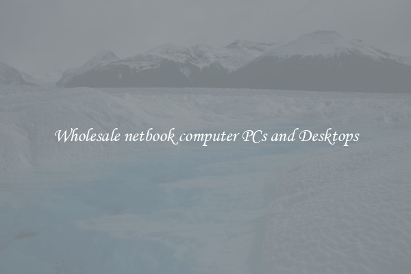 Wholesale netbook computer PCs and Desktops