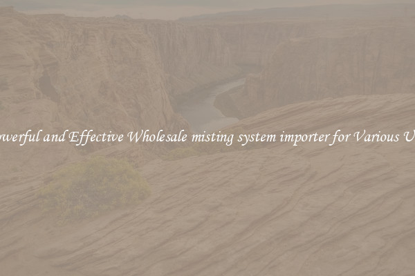 Powerful and Effective Wholesale misting system importer for Various Uses