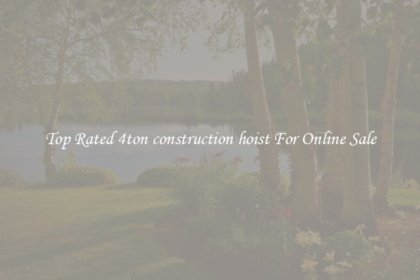 Top Rated 4ton construction hoist For Online Sale
